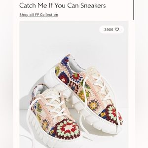 free people catch me if you can crotchet sneakers